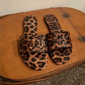 Tory Burch cheetah print slide brand new.